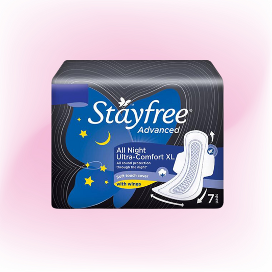 Stayfree Advanced Ultra-Comfort Sanitary Pads | Size XL | 7 Pads